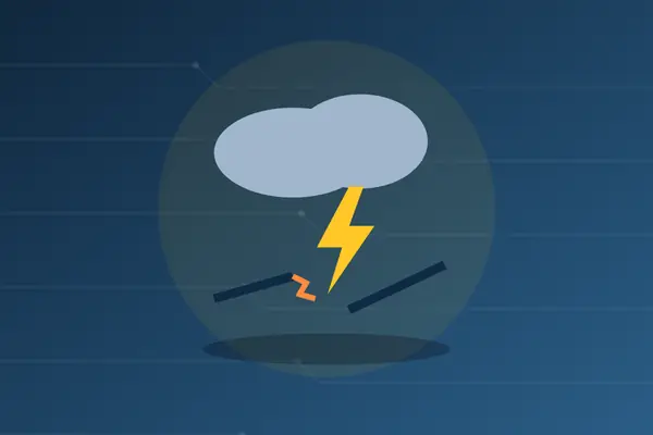 Storm Damage Electrical Repair illustration